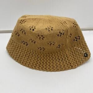 Peter Grimm Women Tan Alara Knit Bucket Hat Size O/S